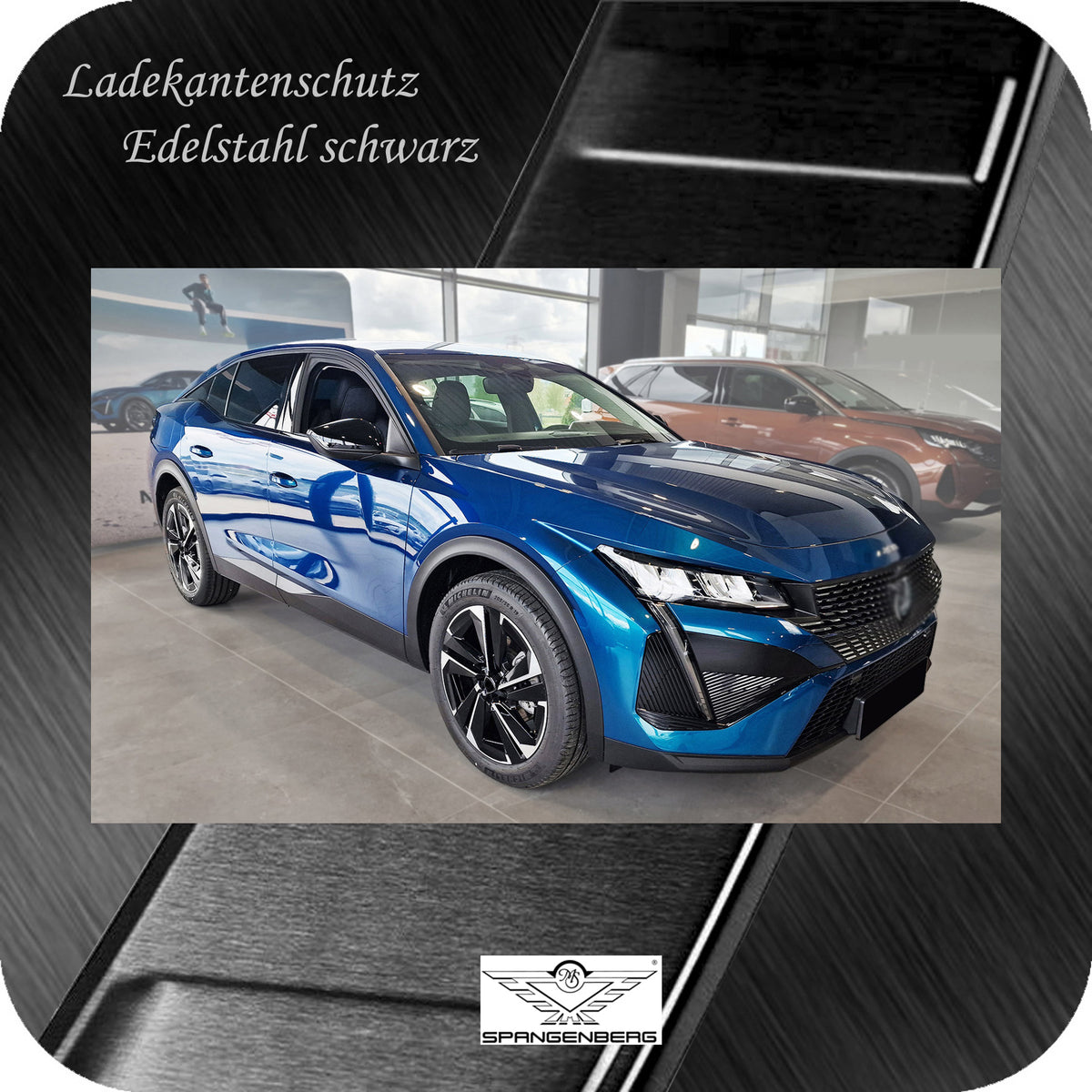 Ladekantenschutz Edelstahl schwarz für Peugeot 408 III 5-Türer ab 10.22- 3240332 h
