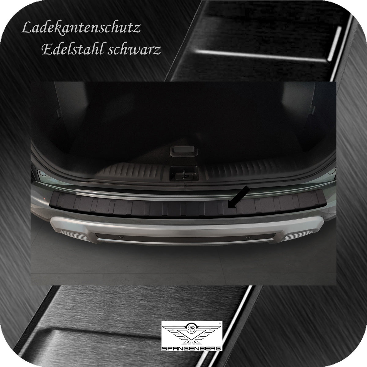 Ladekantenschutz Edelstahl schwarz Ssangyong Torres auch EVX ab 09.2023- 3240333b