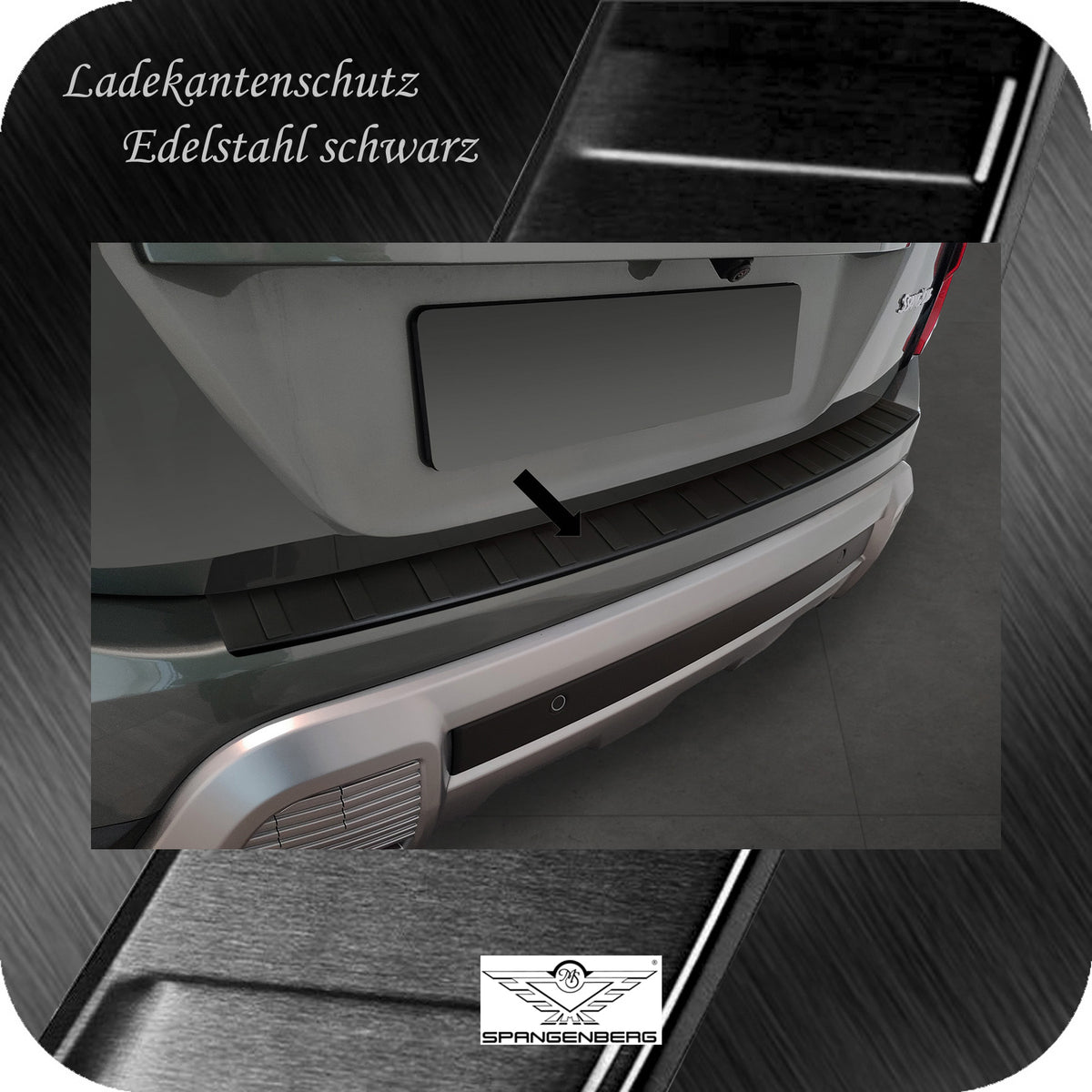 Ladekantenschutz Edelstahl schwarz Ssangyong Torres auch EVX ab 09.2023- 3240333c