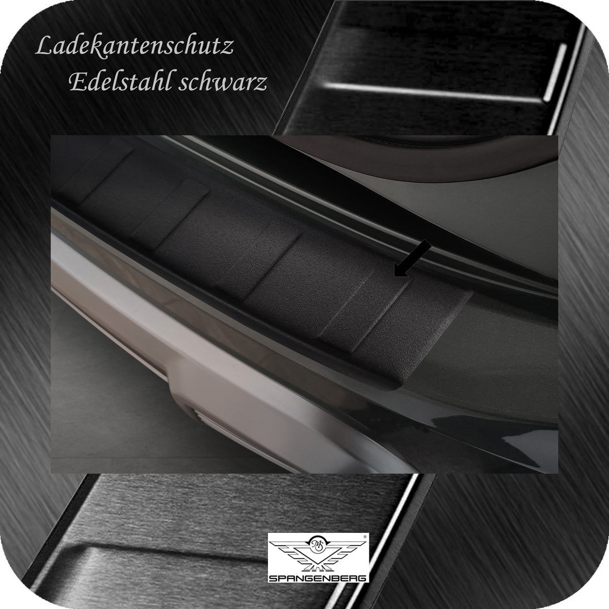 Ladekantenschutz Edelstahl schwarz Ssangyong Torres auch EVX ab 09.2023- 3240333d