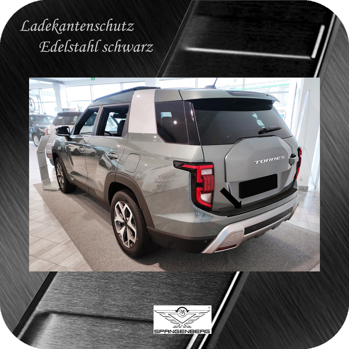 Ladekantenschutz Edelstahl schwarz Ssangyong Torres auch EVX ab 09.2023- 3240333g