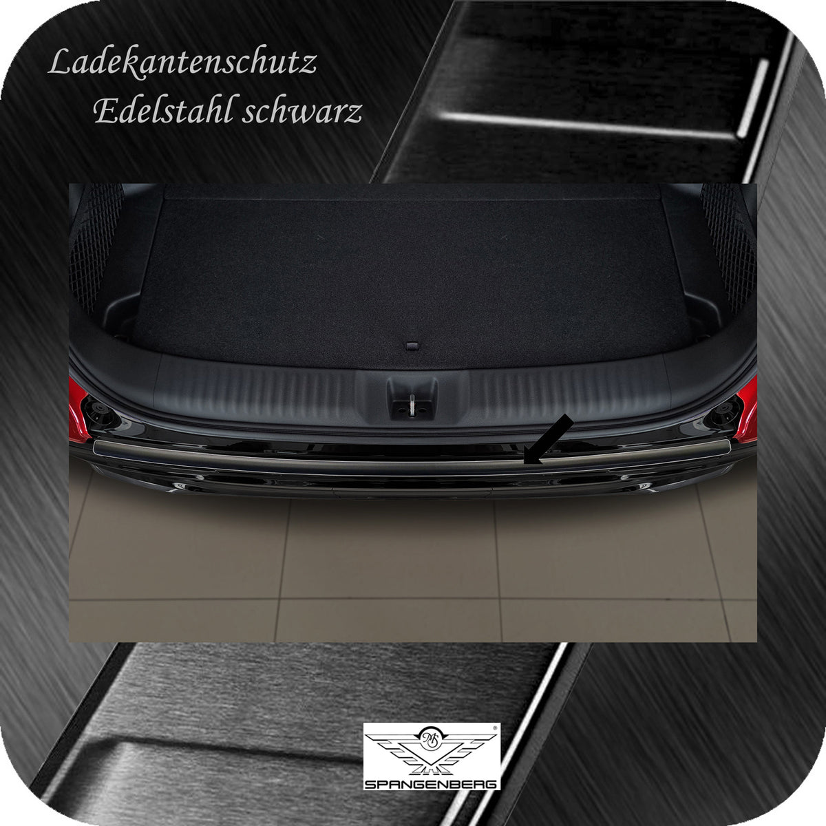Ladekantenschutz Edelstahl schwarz für Honda ZR-V ab Baujahr 12.2023- 3240343b