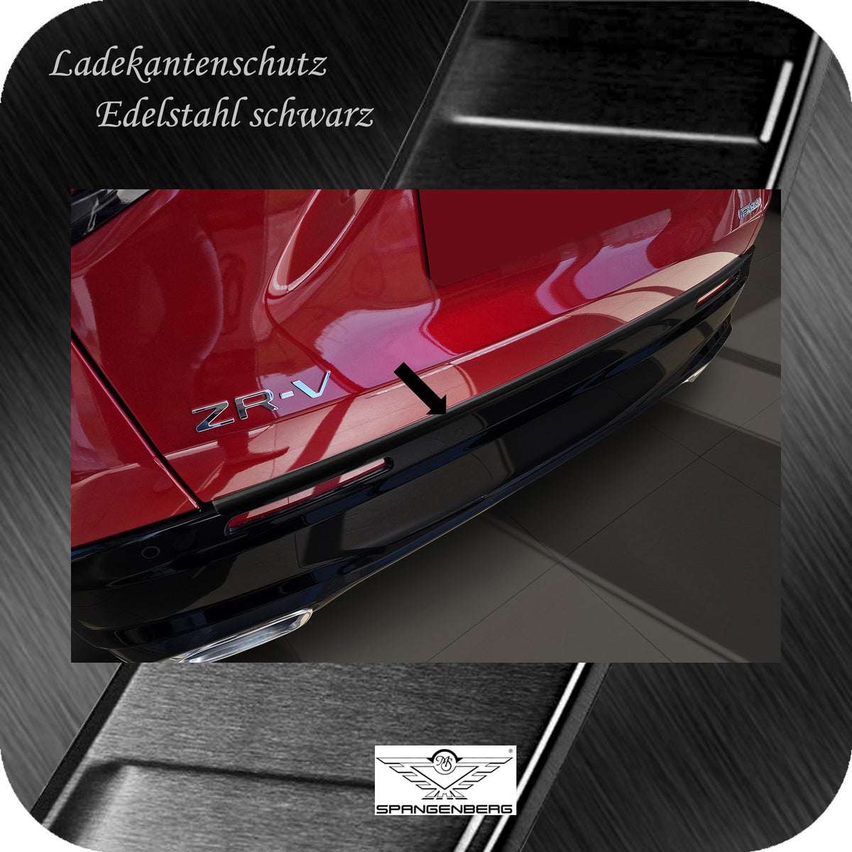 Ladekantenschutz Edelstahl schwarz für Honda ZR-V ab Baujahr 12.2023- 3240343c