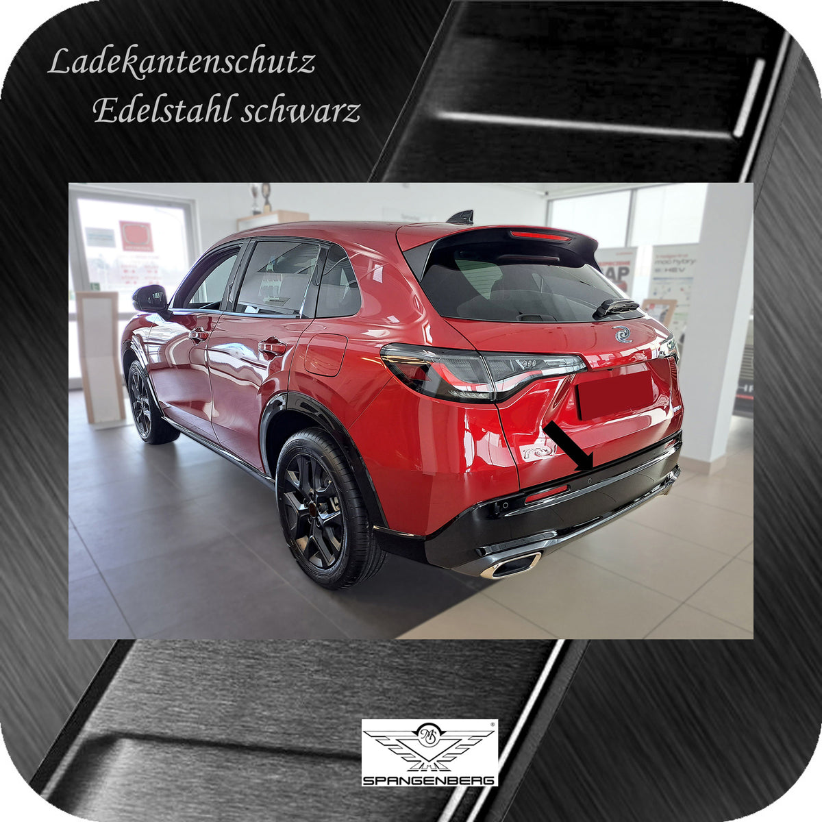 Ladekantenschutz Edelstahl schwarz für Honda ZR-V ab Baujahr 12.2023- 3240343g