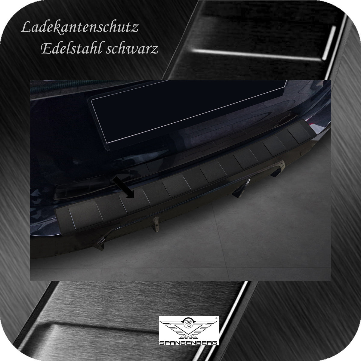 Ladekantenschutz Edelstahl schwarz für BMW 3er Touring M-Style G21 2022- 3240347 a