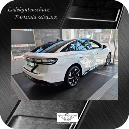 Ladekantenschutz Edelstahl schwarz für VW ID.7 Schrägheck ab 09.2023- 3240356f