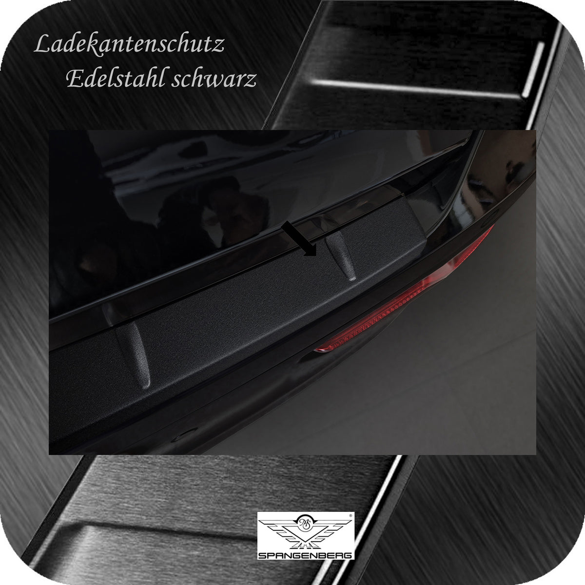 Ladekantenschutz Edelstahl schwarz für Kia Niro II Typ SG2 ab 06.2022- 3240357c