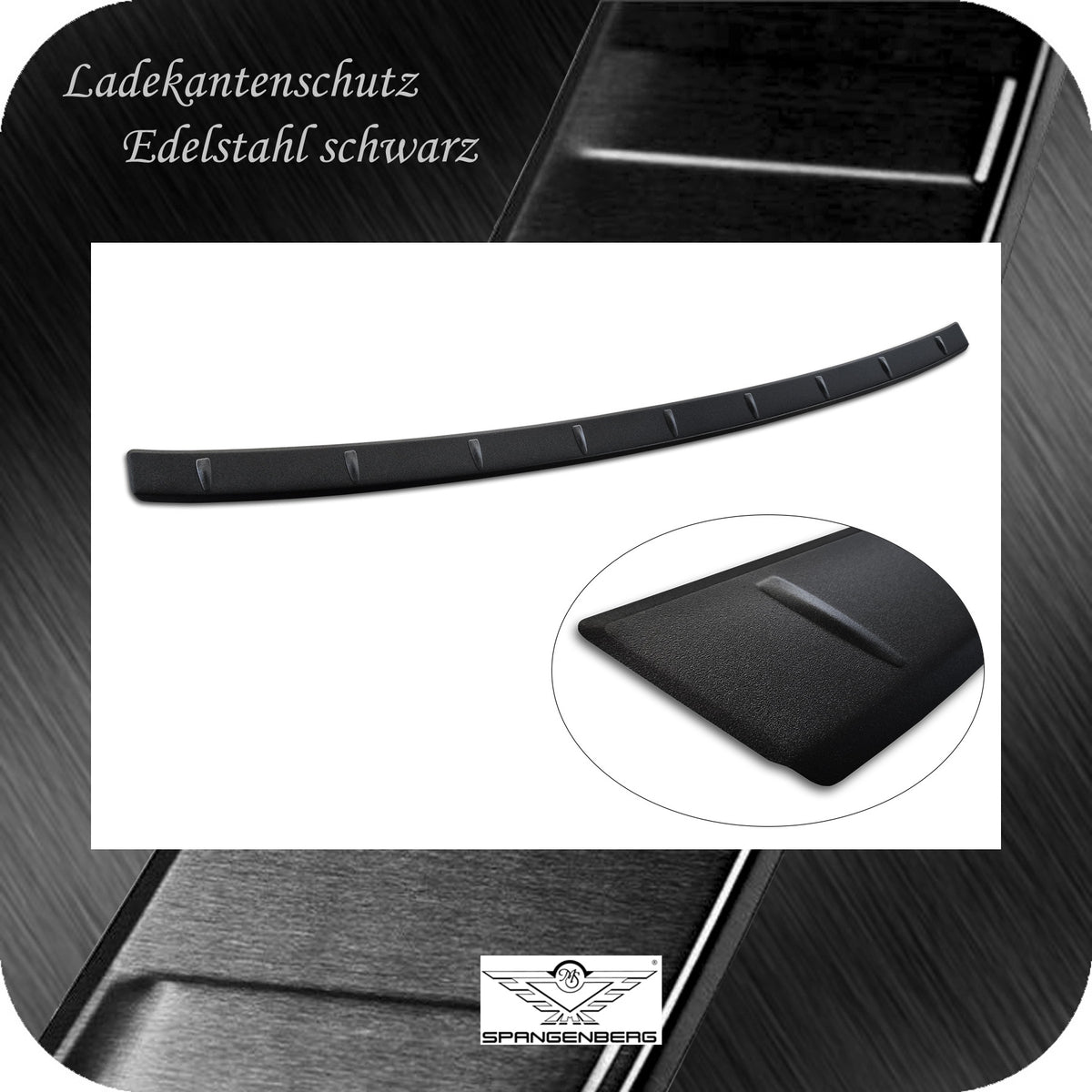 Ladekantenschutz Edelstahl schwarz für Kia Niro II Typ SG2 ab 06.2022- 3240357d