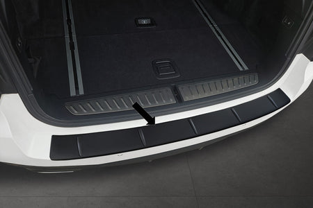 Ladekantenschutz Edelstahl schwarz für BMW 5er M-Style Touring G31 Mopf 06.2020-