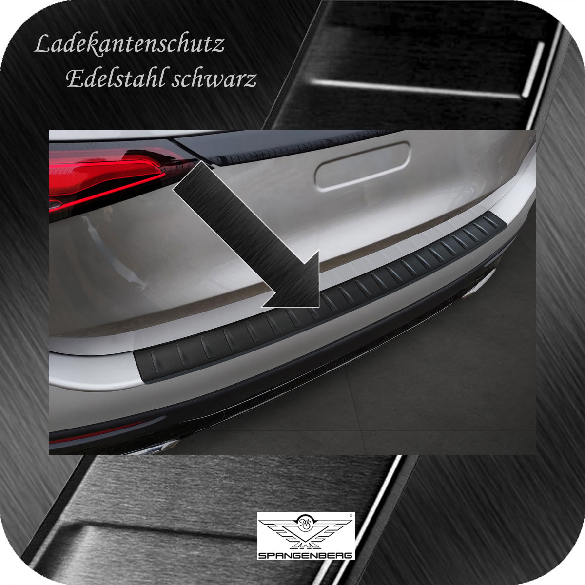 Ladekantenschutz Edelstahl schwarz für Mercedes GLC II X254 ab 06.2022- 3240366c