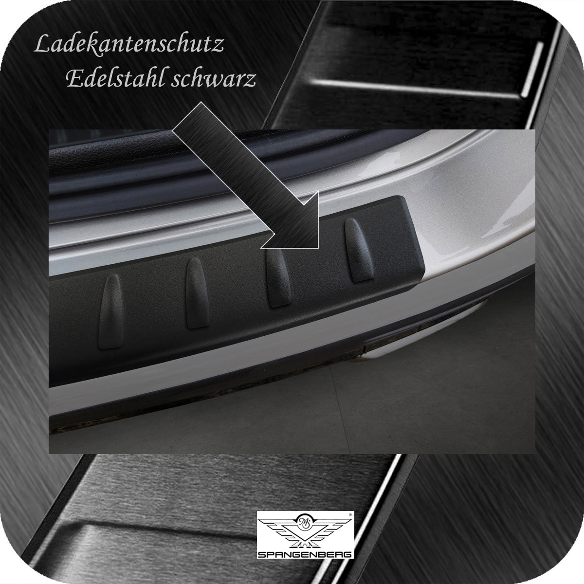 Ladekantenschutz Edelstahl schwarz für Mercedes GLC II X254 ab 06.2022- 3240366d