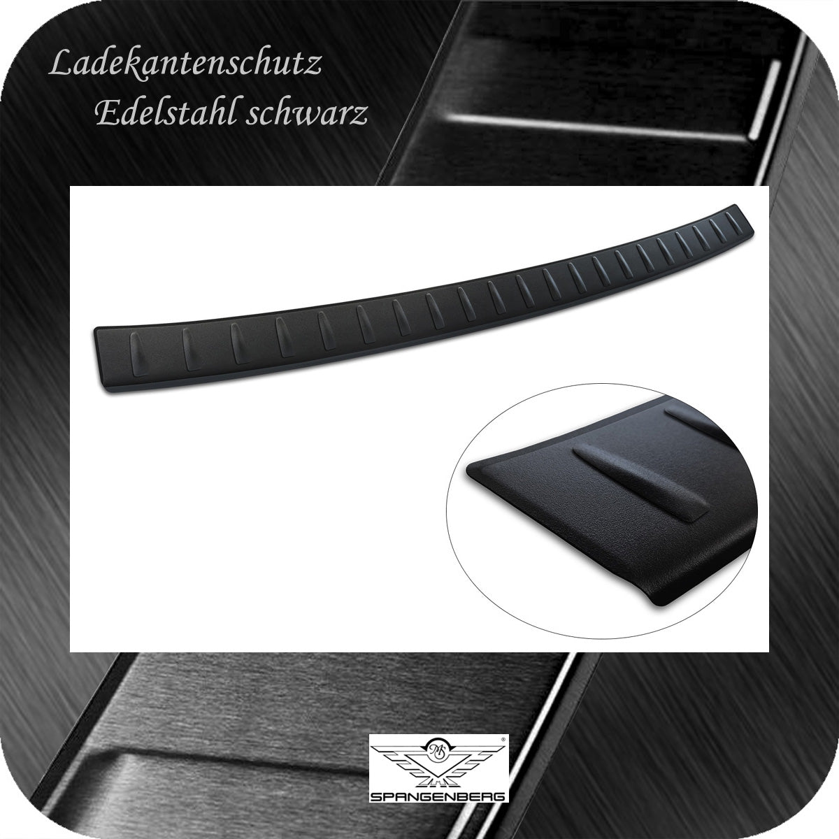 Ladekantenschutz Edelstahl schwarz für Mercedes GLC II X254 ab 06.2022- 3240366e