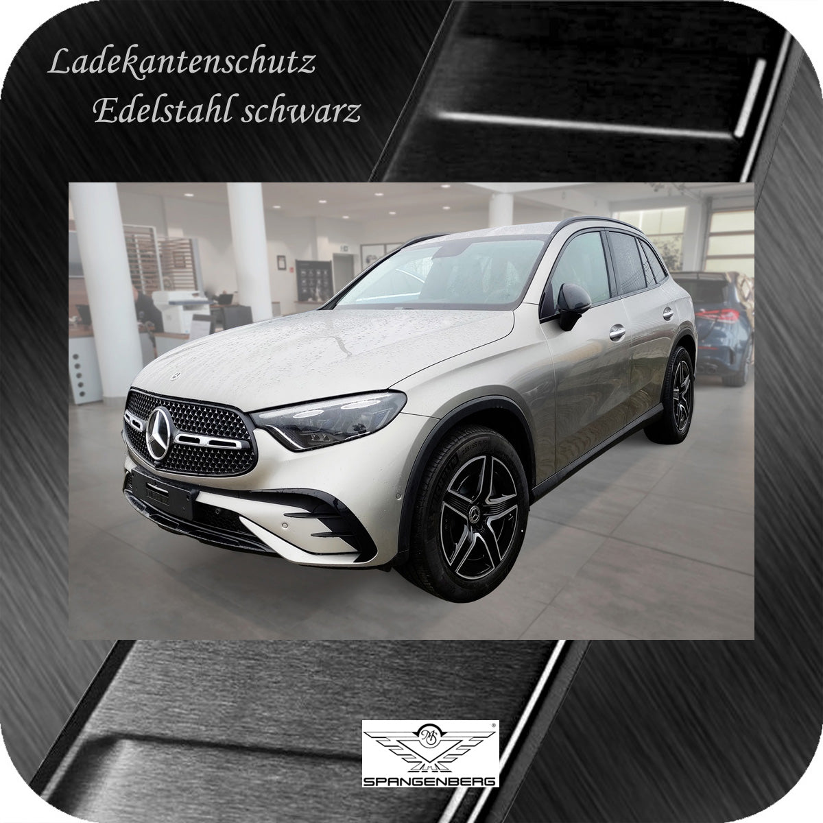 Ladekantenschutz Edelstahl schwarz für Mercedes GLC II X254 ab 06.2022- 3240366h