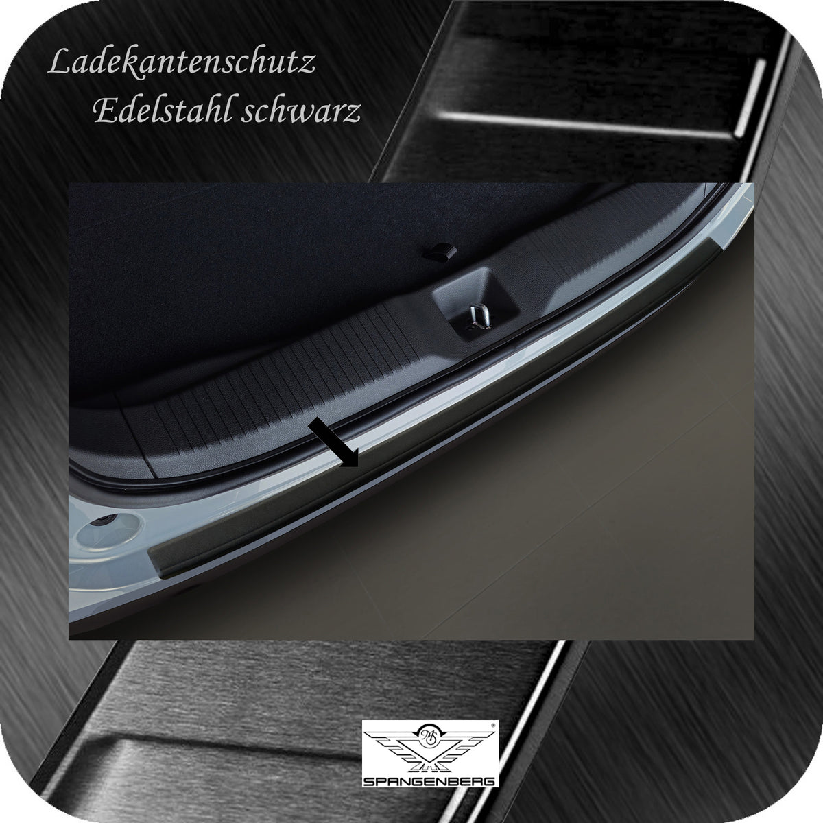 Ladekantenschutz Edelstahl schwarz matt für Honda HR-V III ab 09.2021- 3240368a