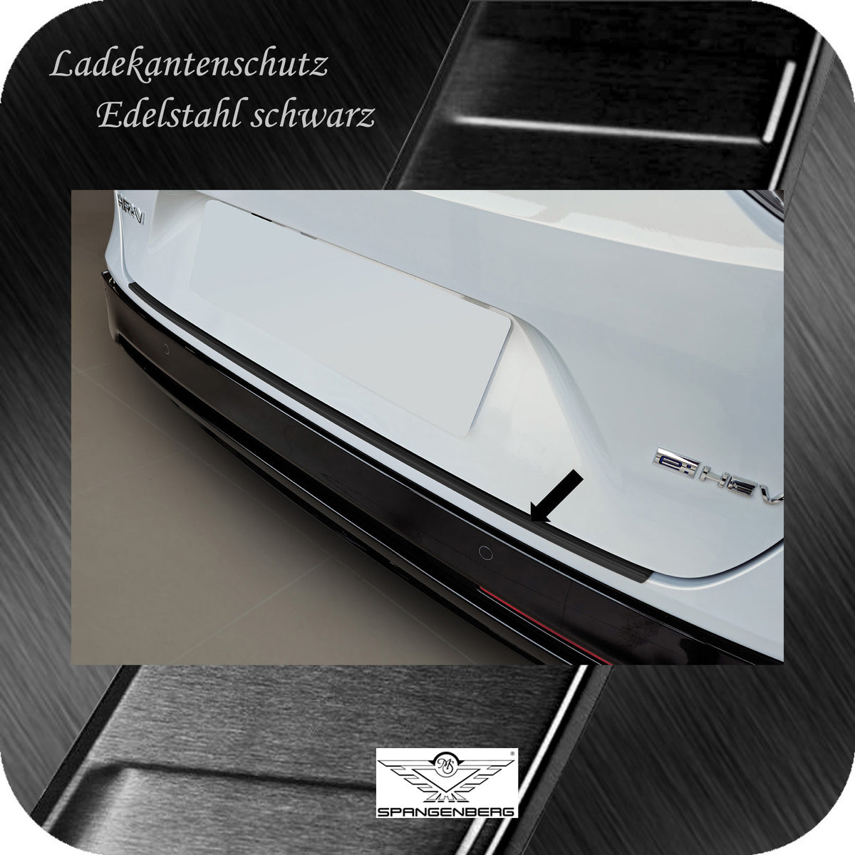 Ladekantenschutz Edelstahl schwarz matt für Honda HR-V III ab 09.2021- 3240368c