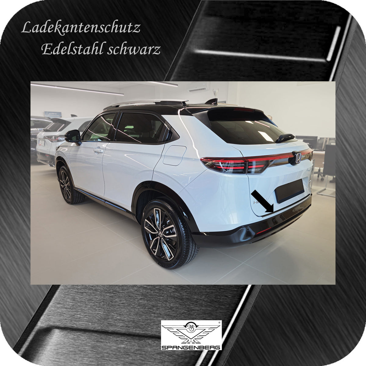Ladekantenschutz Edelstahl schwarz matt für Honda HR-V III ab 09.2021- 3240368g