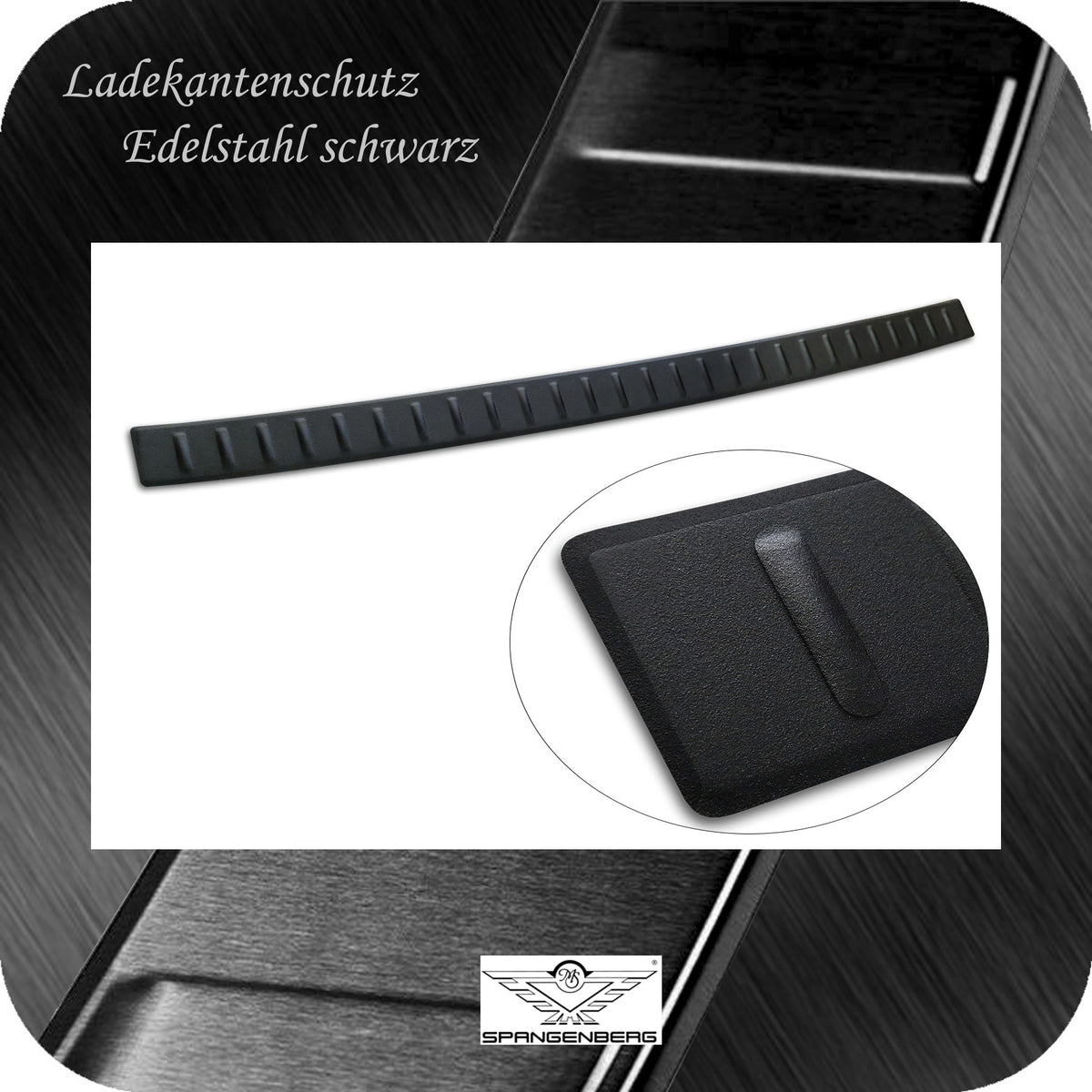 Ladekantenschutz Edelstahl schwarz matt für Peugeot 5008 III ab 07.2024- 3240369e
