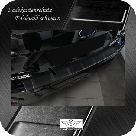 Ladekantenschutz Edelstahl schwarz matt für Subaru Crosstrek III 01.24- 3240371b