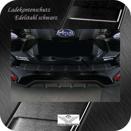 Ladekantenschutz Edelstahl schwarz matt für Subaru Crosstrek III 01.24- 3240371c