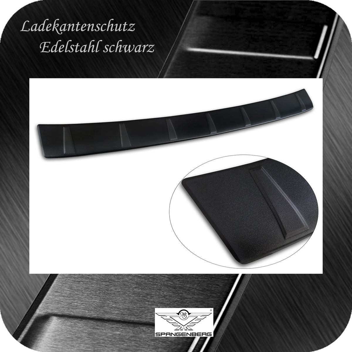 Ladekantenschutz Edelstahl schwarz matt für Subaru Crosstrek III 01.24- 3240371e