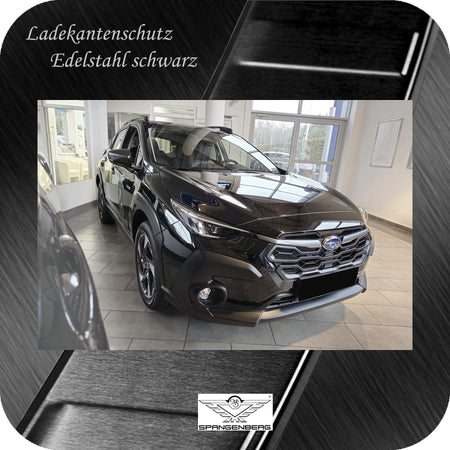 Ladekantenschutz Edelstahl schwarz matt für Subaru Crosstrek III 01.24- 3240371h