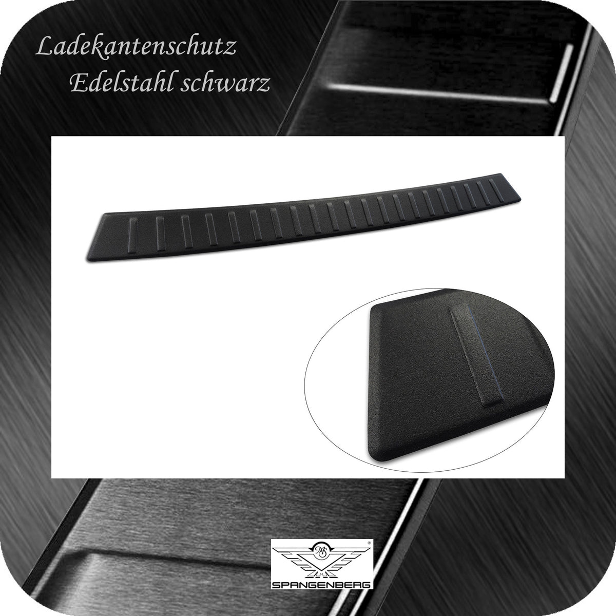 Ladekantenschutz Edelstahl schwarz matt für Peugeot 3008 III ab 04.2024- 3240378 e