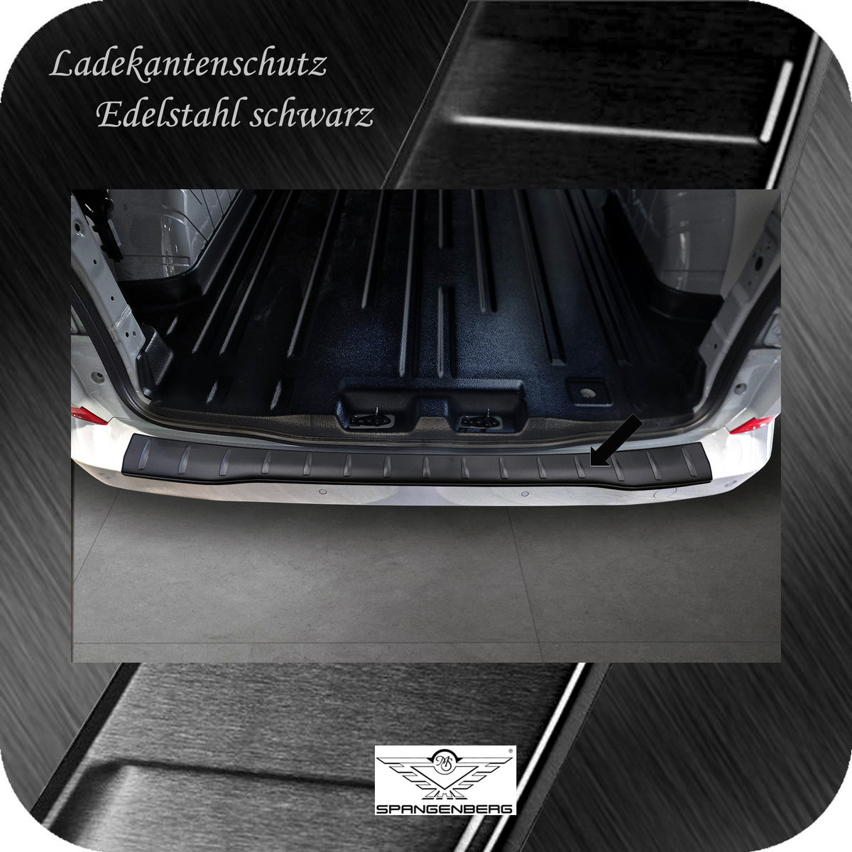 Ladekantenschutz Edelstahl schwarz Ford Transit/Tourneo Custom II 09.23- 3240379 c