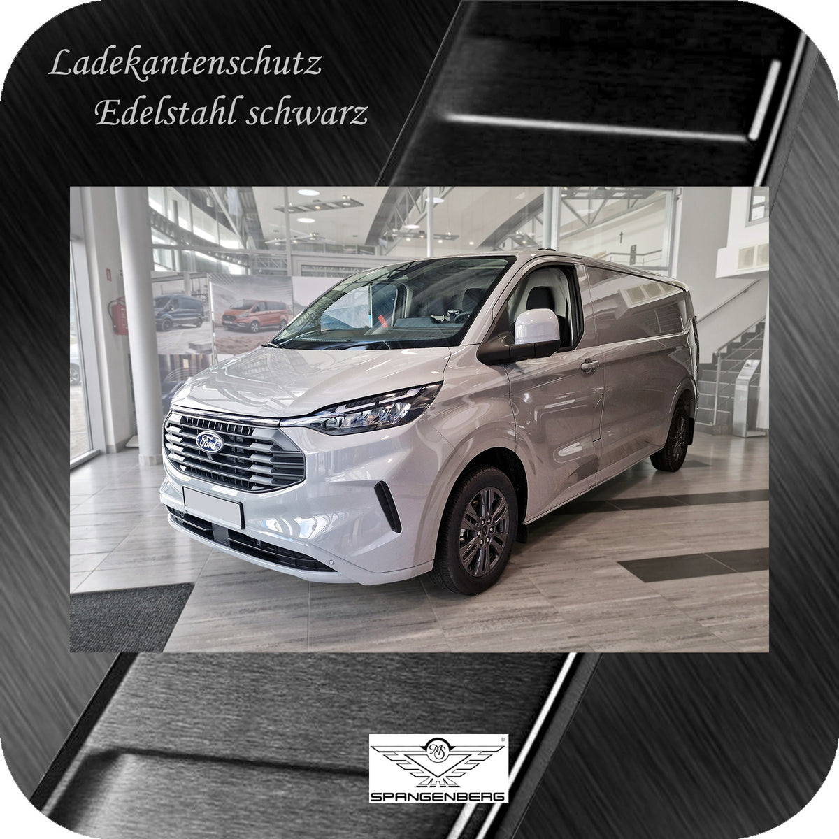 Ladekantenschutz Edelstahl schwarz Ford Transit/Tourneo Custom II 09.23- 3240379 h