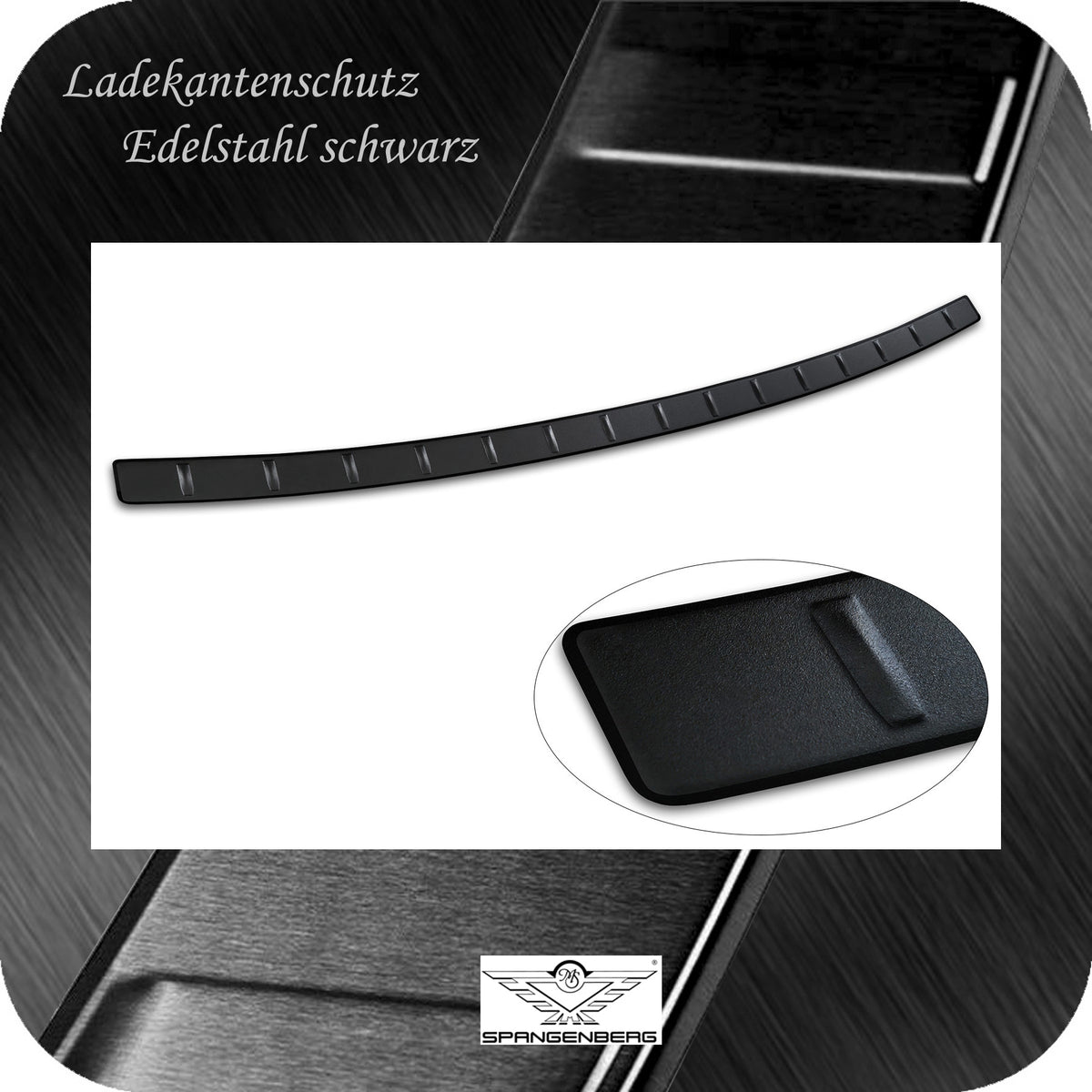 Ladekantenschutz Edelstahl schwarz matt für MG ZS II 2.Gen. ab 09.2024- 3240381e