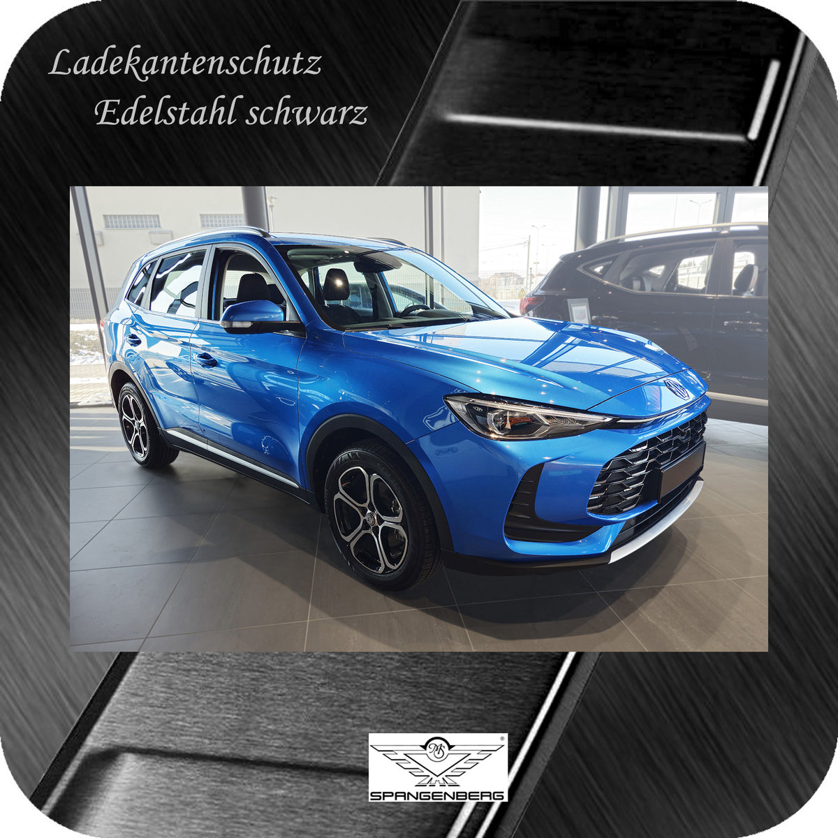 Ladekantenschutz Edelstahl schwarz matt für MG ZS II 2.Gen. ab 09.2024- 3240381h