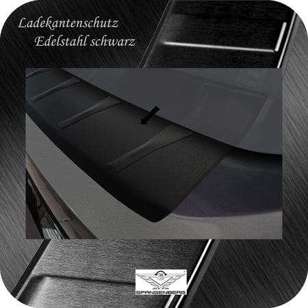 Ladekantenschutz Edelstahl schwarz matt für VW ID.7 Tourer ab 06.2024- 3240382 d