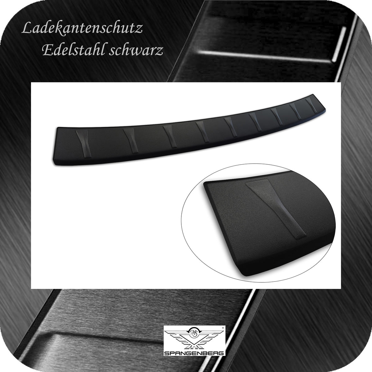 Ladekantenschutz Edelstahl schwarz matt für VW ID.7 Tourer ab 06.2024- 3240382 e