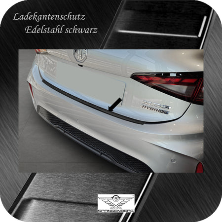Ladekantenschutz Edelstahl schwarz matt für MG 3 III 3.Gen. ab 05.2024- 3240383c