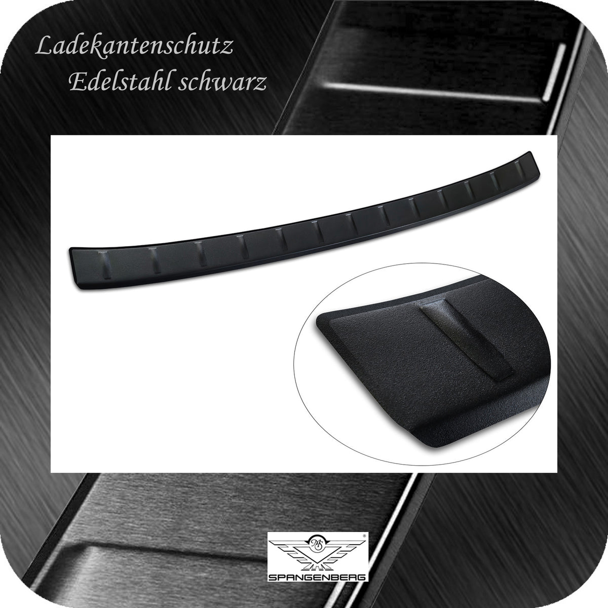 Ladekantenschutz Edelstahl schwarz matt für MG 3 III 3.Gen. ab 05.2024- 3240383e