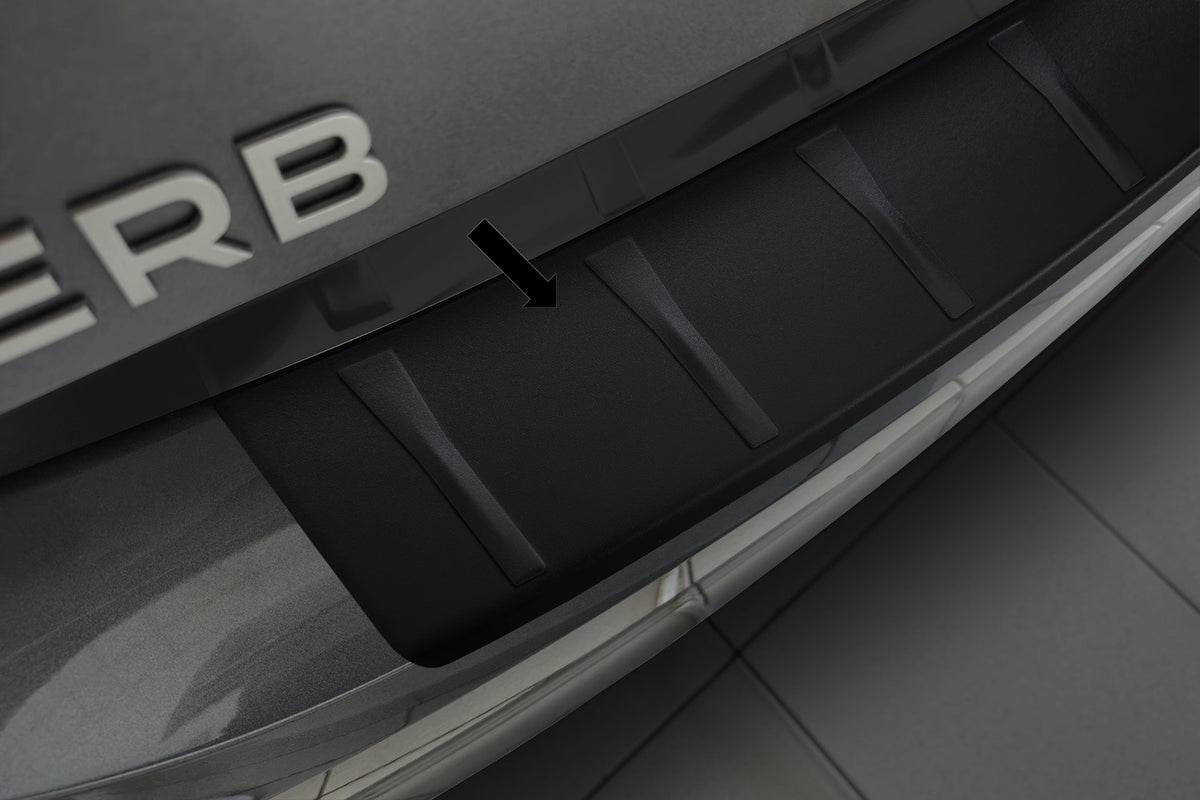 Ladekantenschutz Edelstahl schwarz für Skoda Superb IV Liftback 11.2023- 3240387d