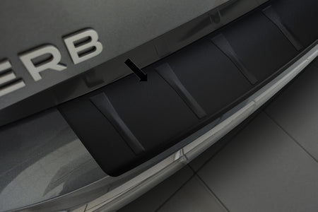 Ladekantenschutz Edelstahl schwarz für Skoda Superb IV Liftback 11.2023- 3240387d