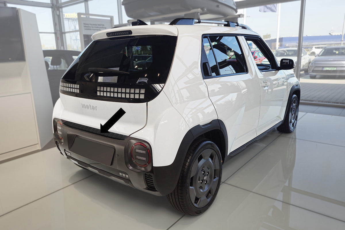 Ladekantenschutz Edelstahl schwarz für Hyundai Inster ab 11.2024- 3240397g