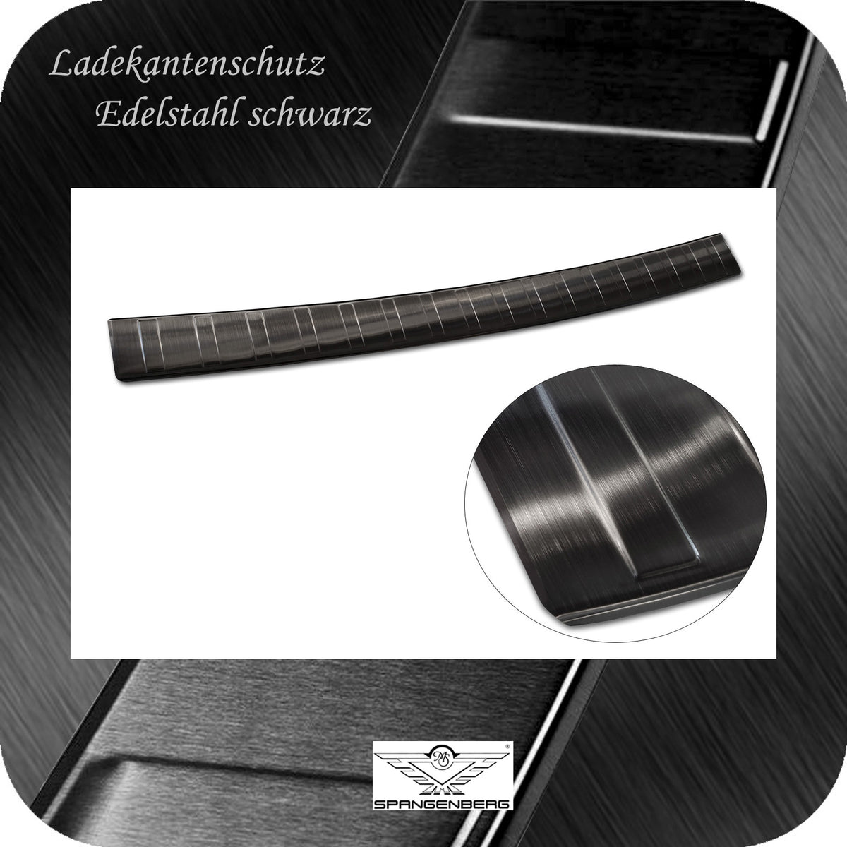 Ladekantenschutz Edelstahl schwarz für Skoda Superb III Kombi 3V 3.2015- 3245020 e