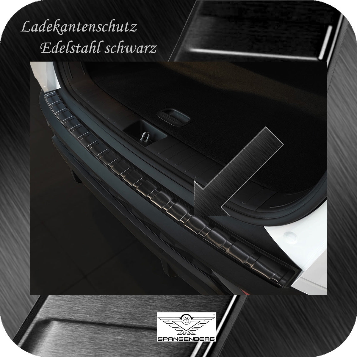 Ladekantenschutz Edelstahl schwarz Hyundai Tucson IV Typ NX4 ab 09.2019- 3245021a