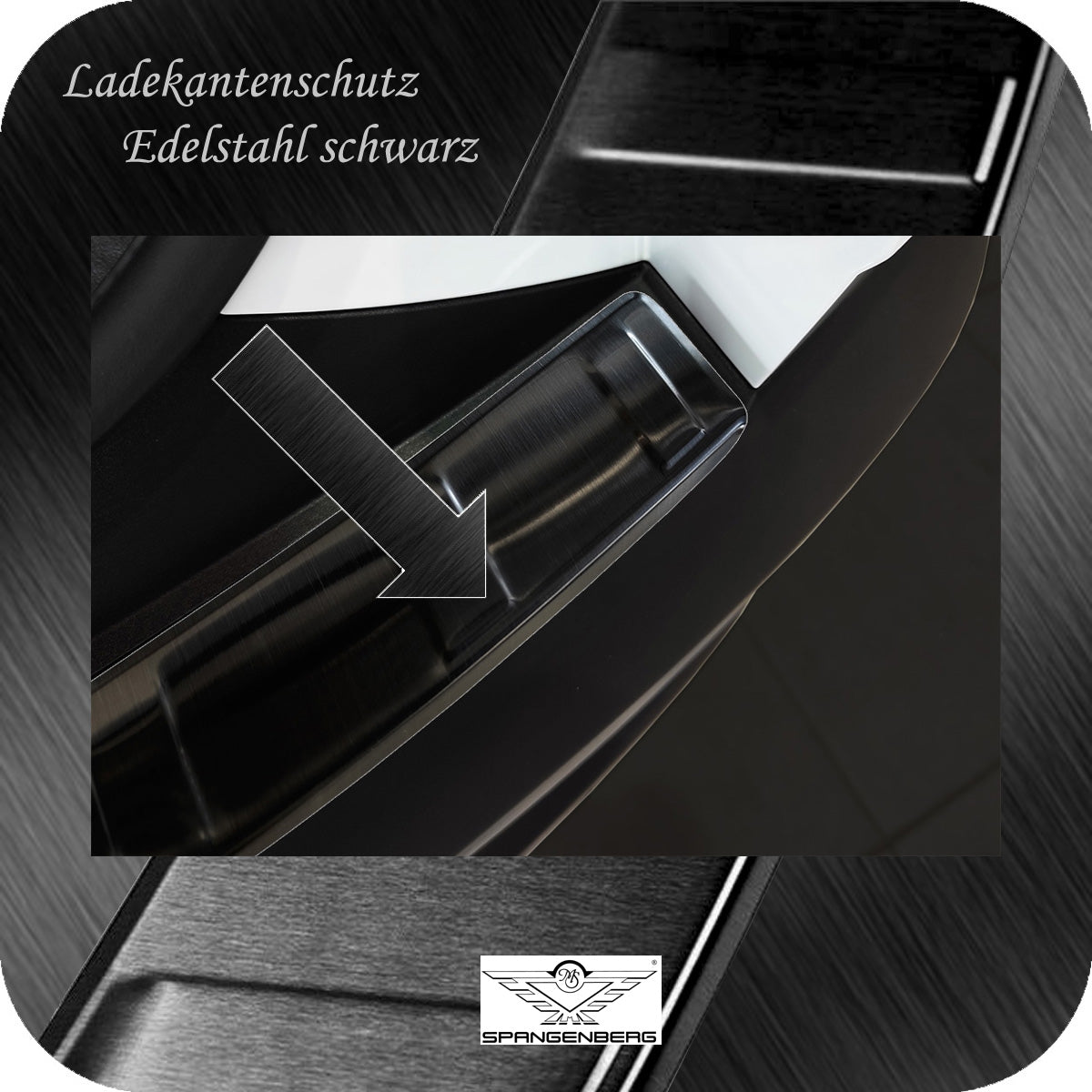 Ladekantenschutz Edelstahl schwarz Hyundai Tucson IV Typ NX4 ab 09.2019- 3245021c