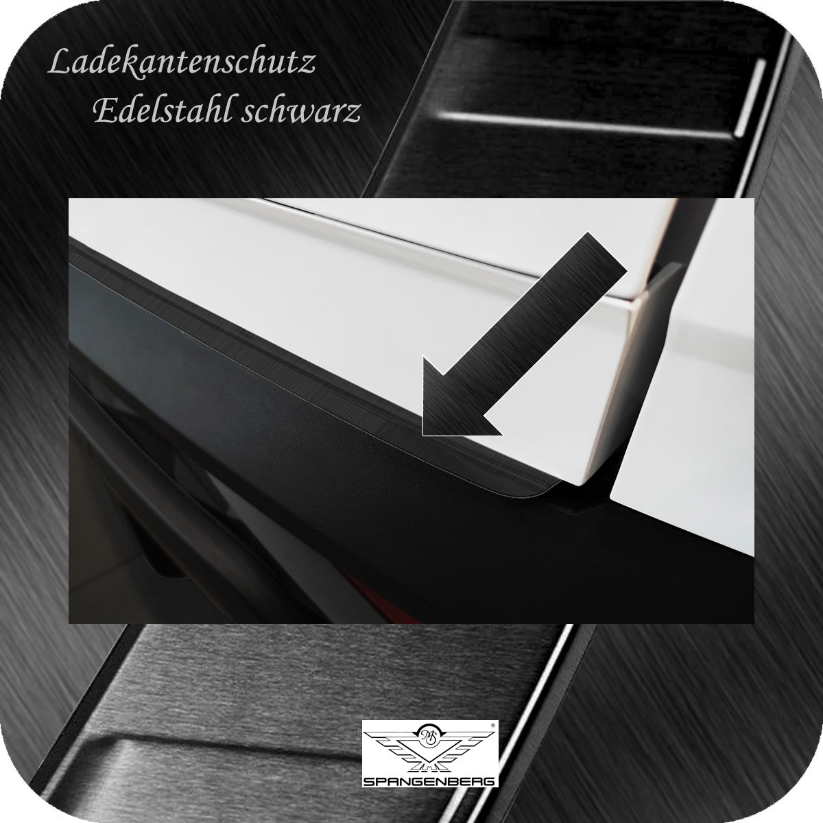 Ladekantenschutz Edelstahl schwarz Hyundai Tucson IV Typ NX4 ab 09.2019- 3245021d
