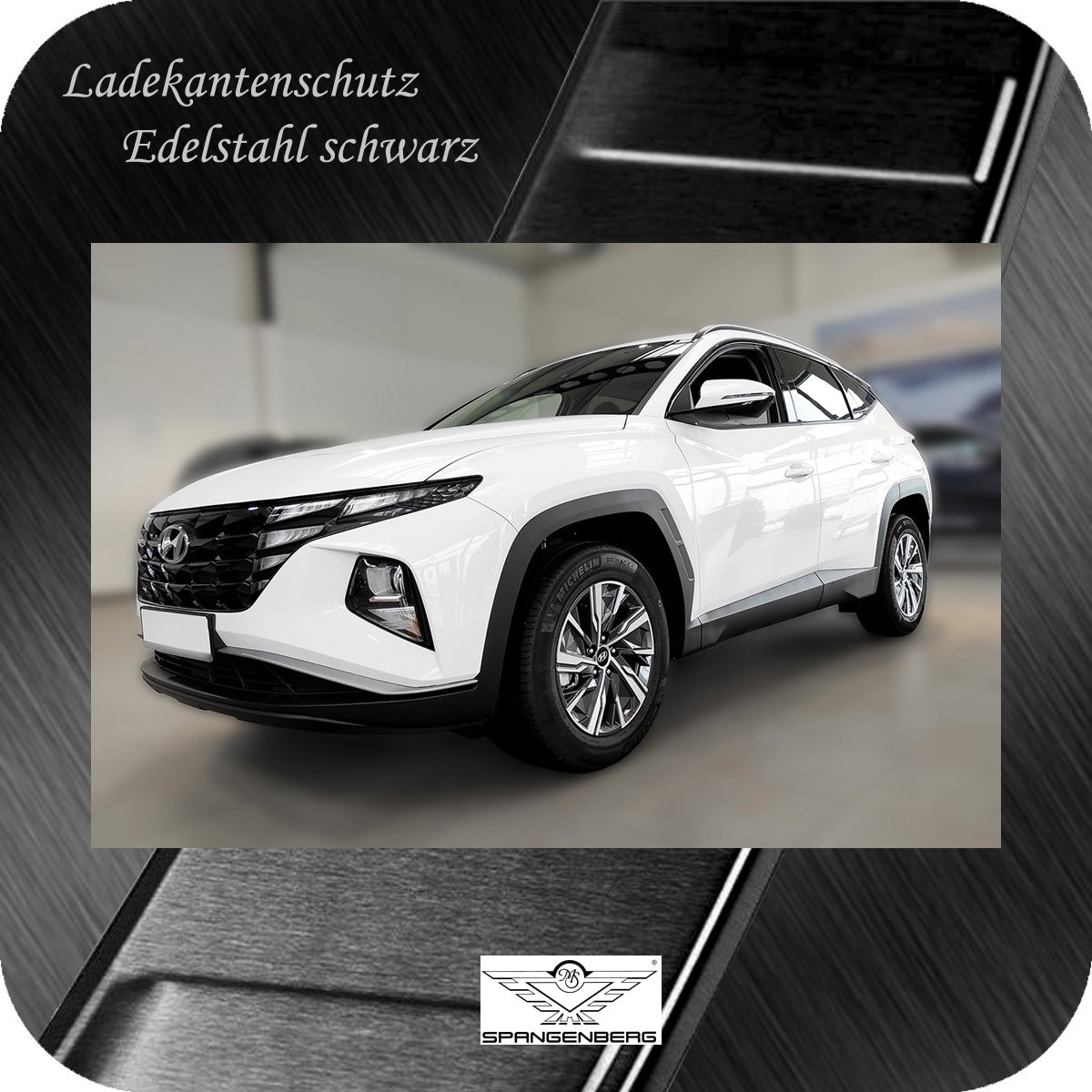 Ladekantenschutz Edelstahl schwarz Hyundai Tucson IV Typ NX4 ab 09.2019- 3245021f