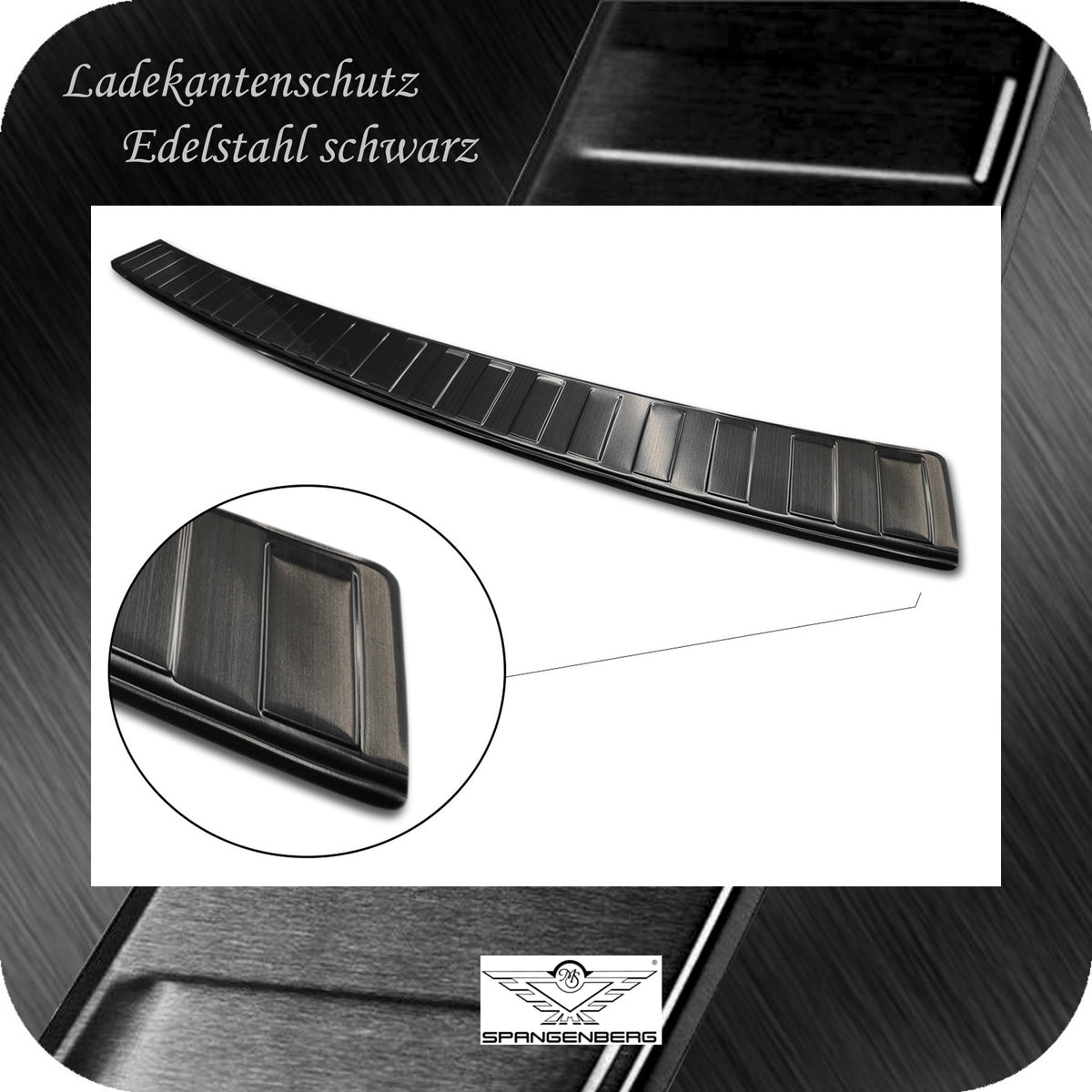 Ladekantenschutz Edelstahl schwarz für Volvo XC-90 II ab Bauj. 11.2014- 3245022e