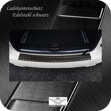 Ladekantenschutz Edelstahl schwarz für Porsche Cayenne Typ 92A 2010-2014 3245051 b