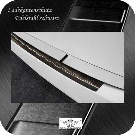 Ladekantenschutz Edelstahl schwarz für Porsche Cayenne Typ 92A 2010-2014 3245051 d