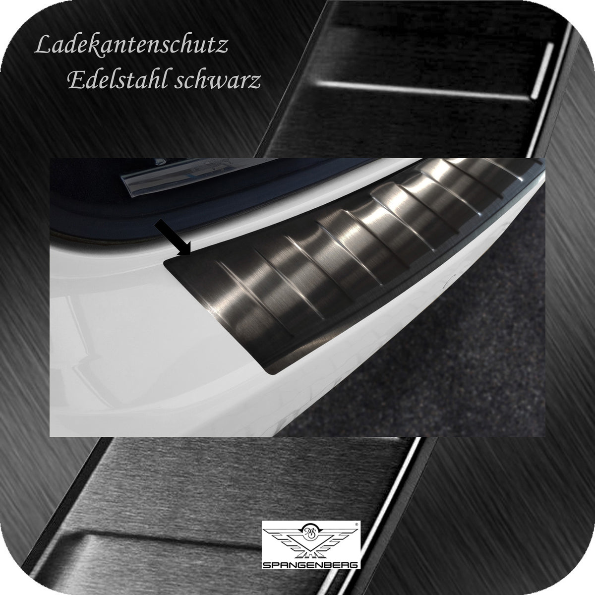 Ladekantenschutz Edelstahl schwarz für Porsche Cayenne Typ 92A 2010-2014 3245051 e
