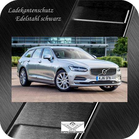 Ladekantenschutz Edelstahl schwarz Volvo V90 auch Cross Country 03.2016- 3245069e
