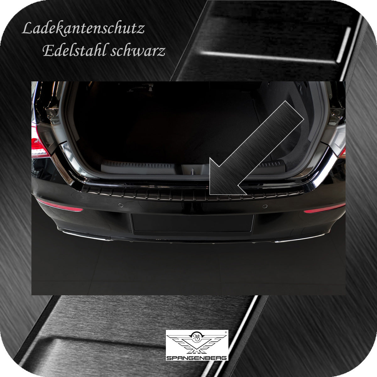 Ladekantenschutz Edelstahl schwarz Mercedes CLA II Shooting Brake 08.19- 3245081 a