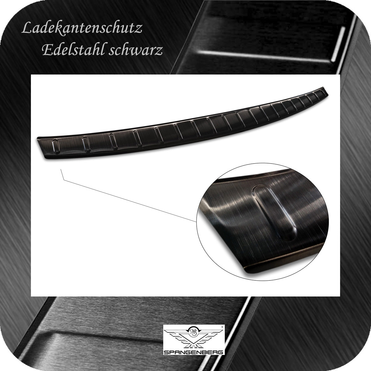 Ladekantenschutz Edelstahl schwarz Mercedes CLA II Shooting Brake 08.19- 3245081 e