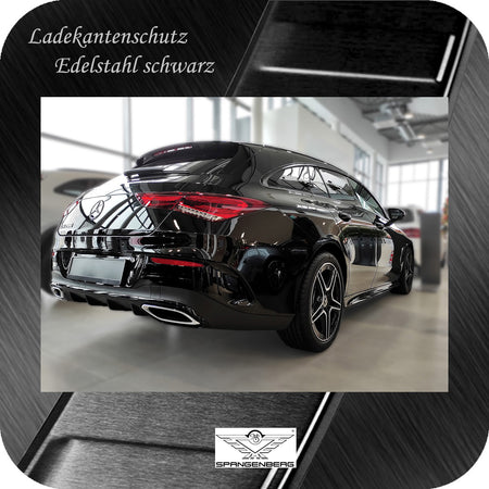 Ladekantenschutz Edelstahl schwarz Mercedes CLA II Shooting Brake 08.19- 3245081 f